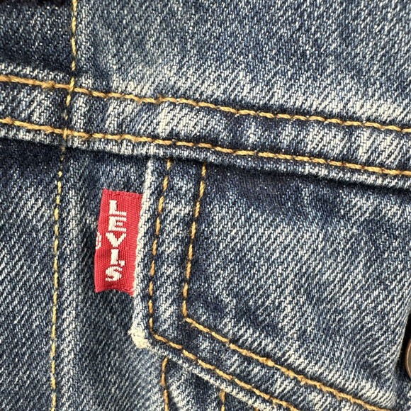 Levi's Jean Jacket Womens Small Trucker Classic Blue Denim - Picture 5 of 10